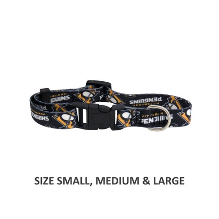Little Earth Productions Pittsburgh Penguins Pet Nylon Collar - Small LEPPIP102-0002